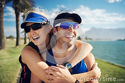 Fitness couple portrait