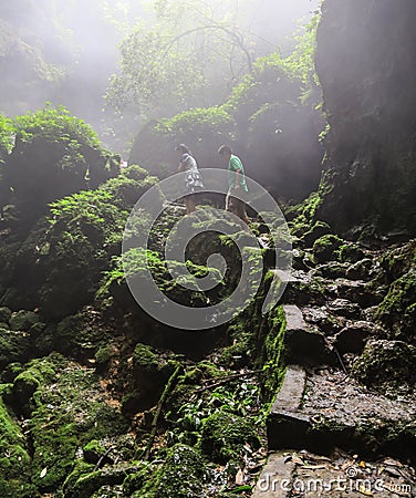 Five dragon cave in sichuan,china