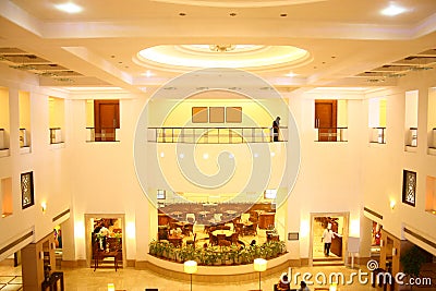 Five Star Hotel Lobby and Fine Dine Restaurant