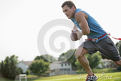 Flag Football Player Run