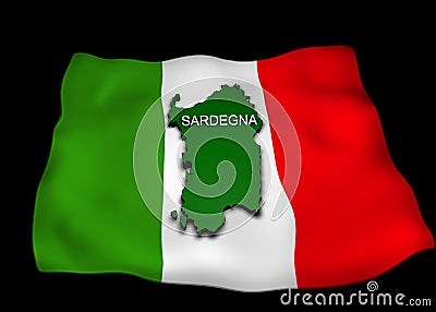 Flag, the Italian region Sardinia,