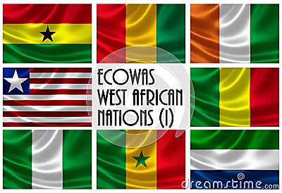 Flags of Economic Community of West African States (ECOWAS) Part