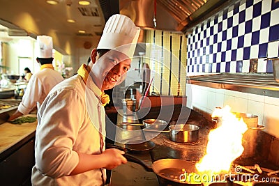 Flambe cooking
