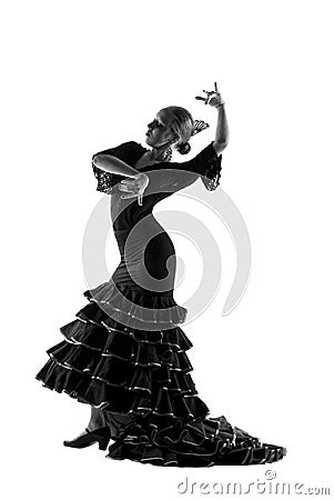 Flamenco dancer silhouette