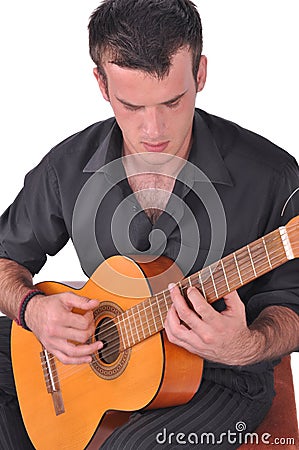 Flamenco guitar player