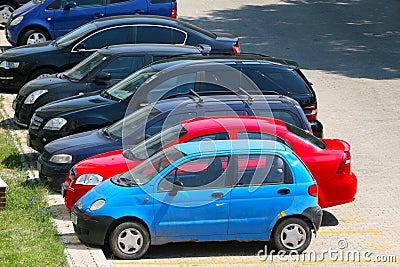 Fleet of cars