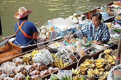 Floating market, Damnoen Saduak, Thailand