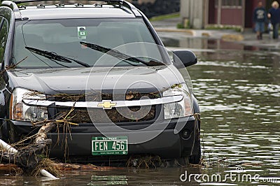 Flooded Car