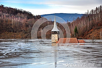 Flooded church