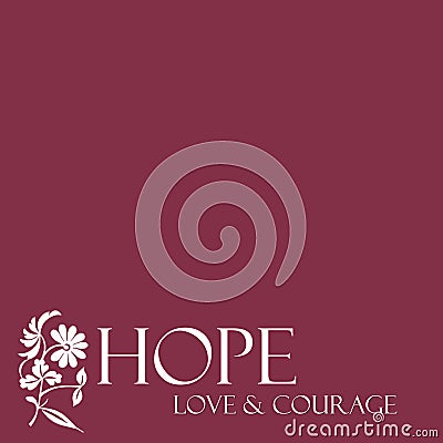Floral Hope, Love & Courage Background