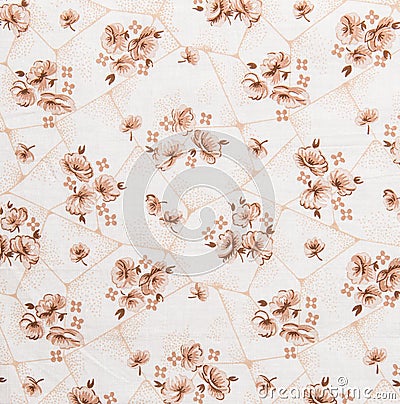 Floral Pattern, Flower Background on Cloth