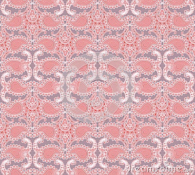 Floral seamless background. Abstract pink and white floral geometric Seamless Texture