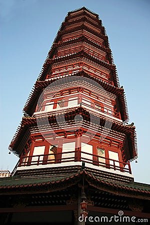 Flower Pagoda of temple of Six Banyan Trees