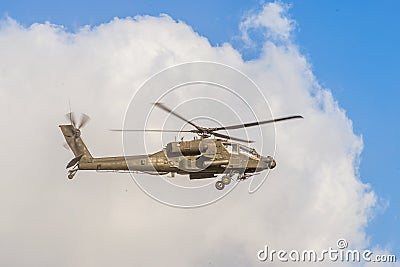 Flying Apache Helicopter