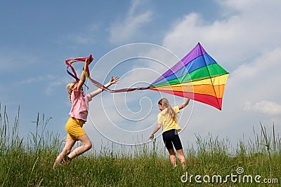 Flying kite