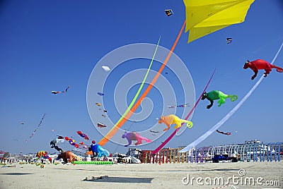 Flying kites festival, Berck-sur-Mer, France, 2011