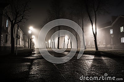 Fog in Night city