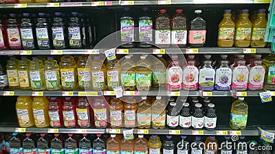 Food juice on store shelves
