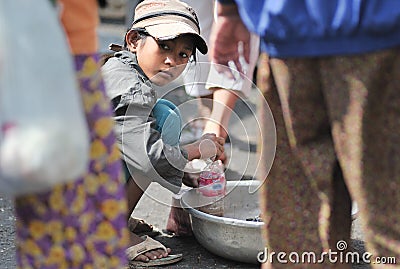 Food Market Asia Girl of Cambodia