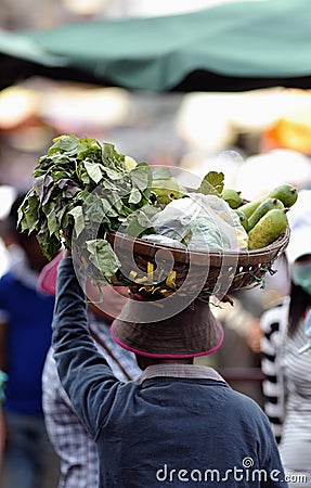 Food Market Asia Woman of Cambodia