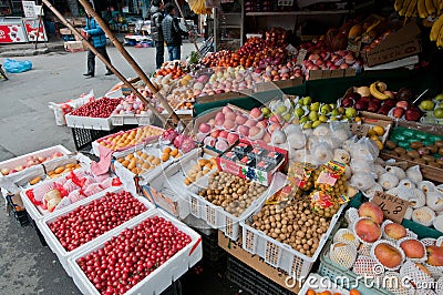Food market in Shanghai