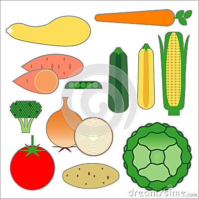 Food Pyramid Vegetable Food Items