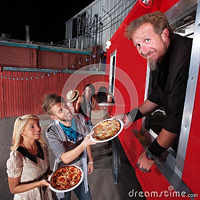 Pizza Dinner at Food Truck