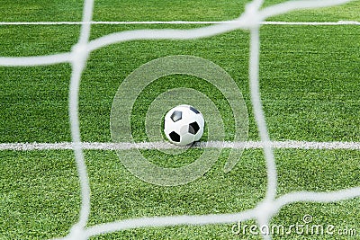 Football on goal line