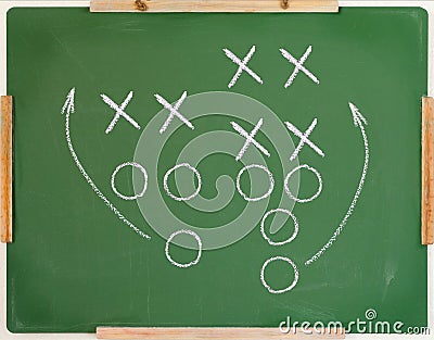 Football play diagram