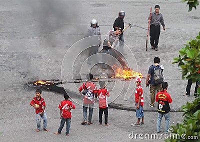 Football supporter riots