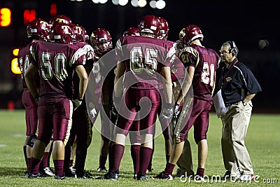 Football Team Huddle