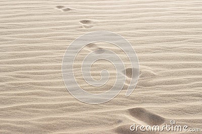 Footprints in sand