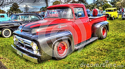 Ford F100 pick up truck in HDR