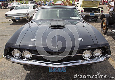 1970 Ford Torino Cobra black Car Front view