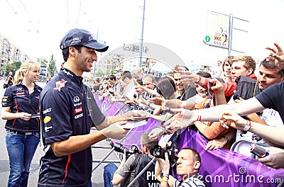 Formula 1 driver Daniel Ricciardo of Red Bull Racing Team