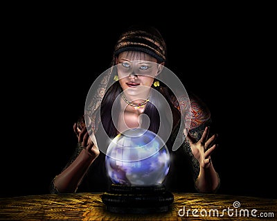 Fortune Teller - with clipping path