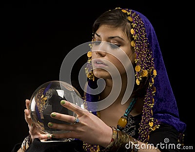 Fortune-teller with Crystal Ball