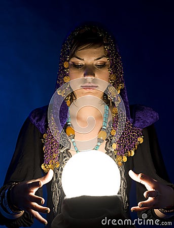 Fortune-teller with Crystal Ball