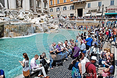 Fountain di Trevi - most famous Rome s place