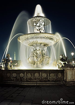 Fountain, Place de la Concorde, Paris.