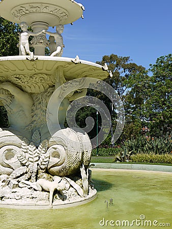 The fountain on the southern or Carlton Gardens