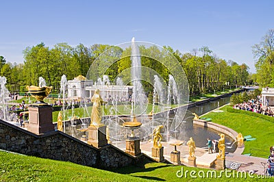 Fountains of Petergof. Petergof Palace is a series of palaces an