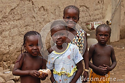 Four african girls