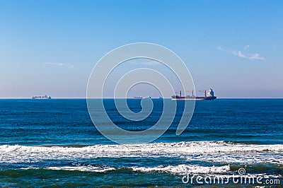 Four Ships Ocean Anchored