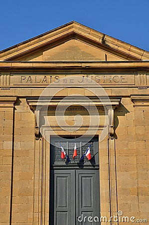 France, law court of Sarlat in Perigord