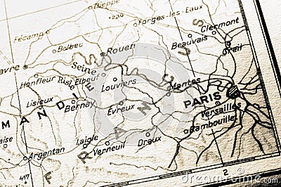 France map with PARIS