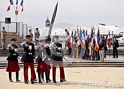 France, Montpellier - Victory in Europe Day parade