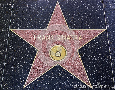 Frank Sinatra star on the Walk of Fame