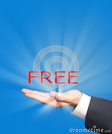 Free on business hand