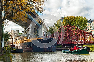 Freighter and tug